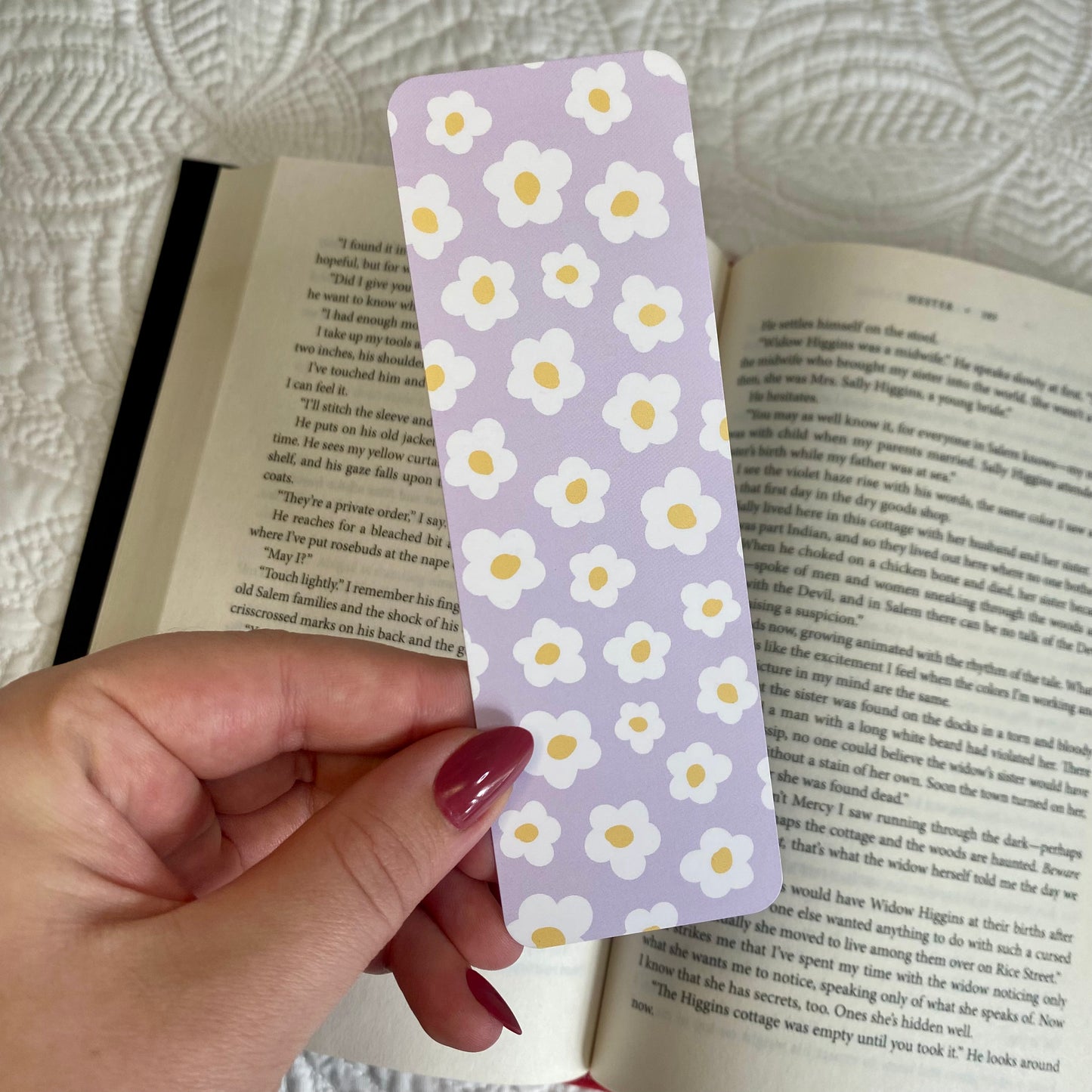 Purple Flower Bookmark
