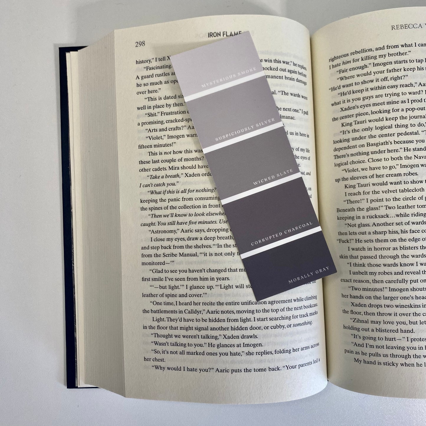 Morally Gray Paint Swatch Bookmark