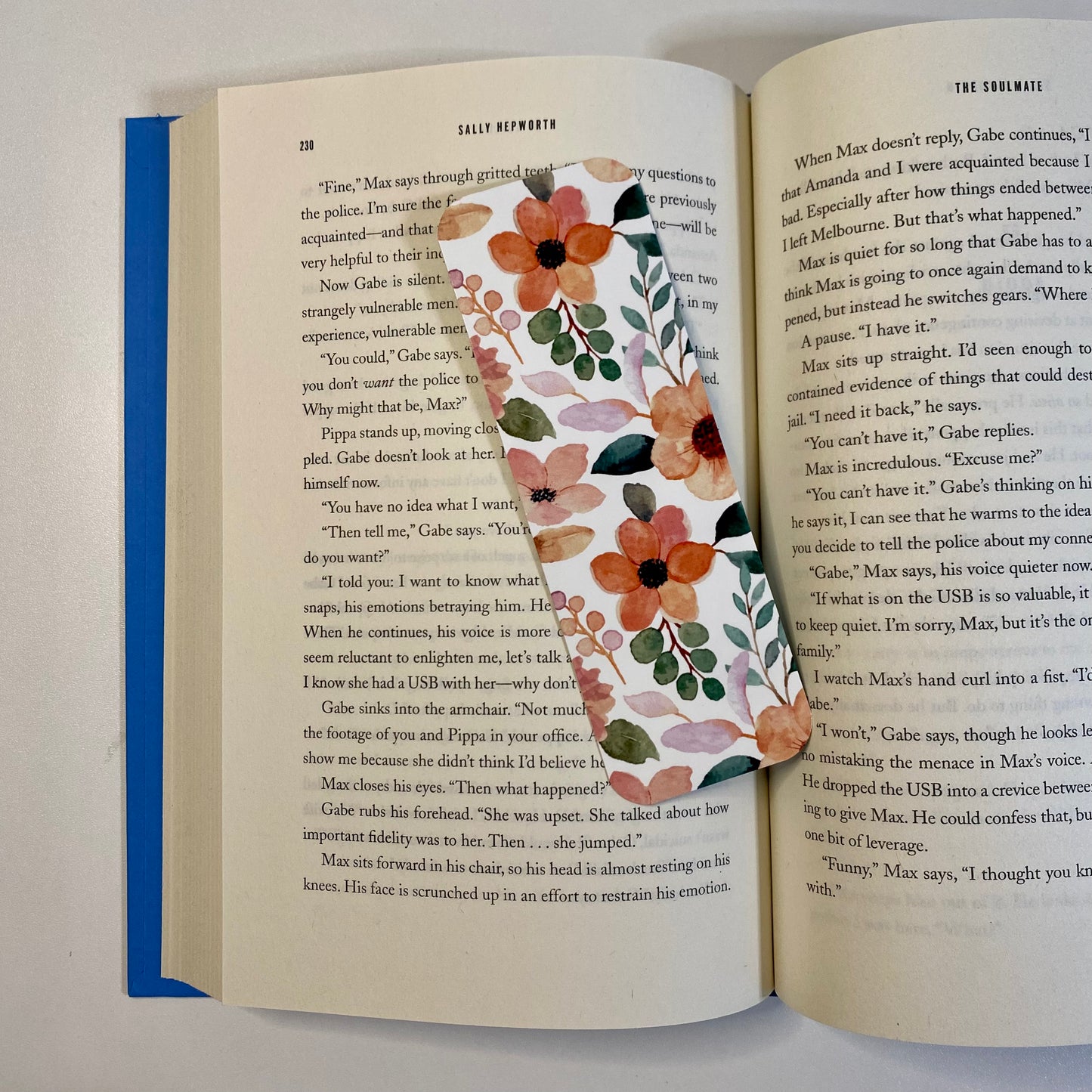 Peach Flower Bookmark