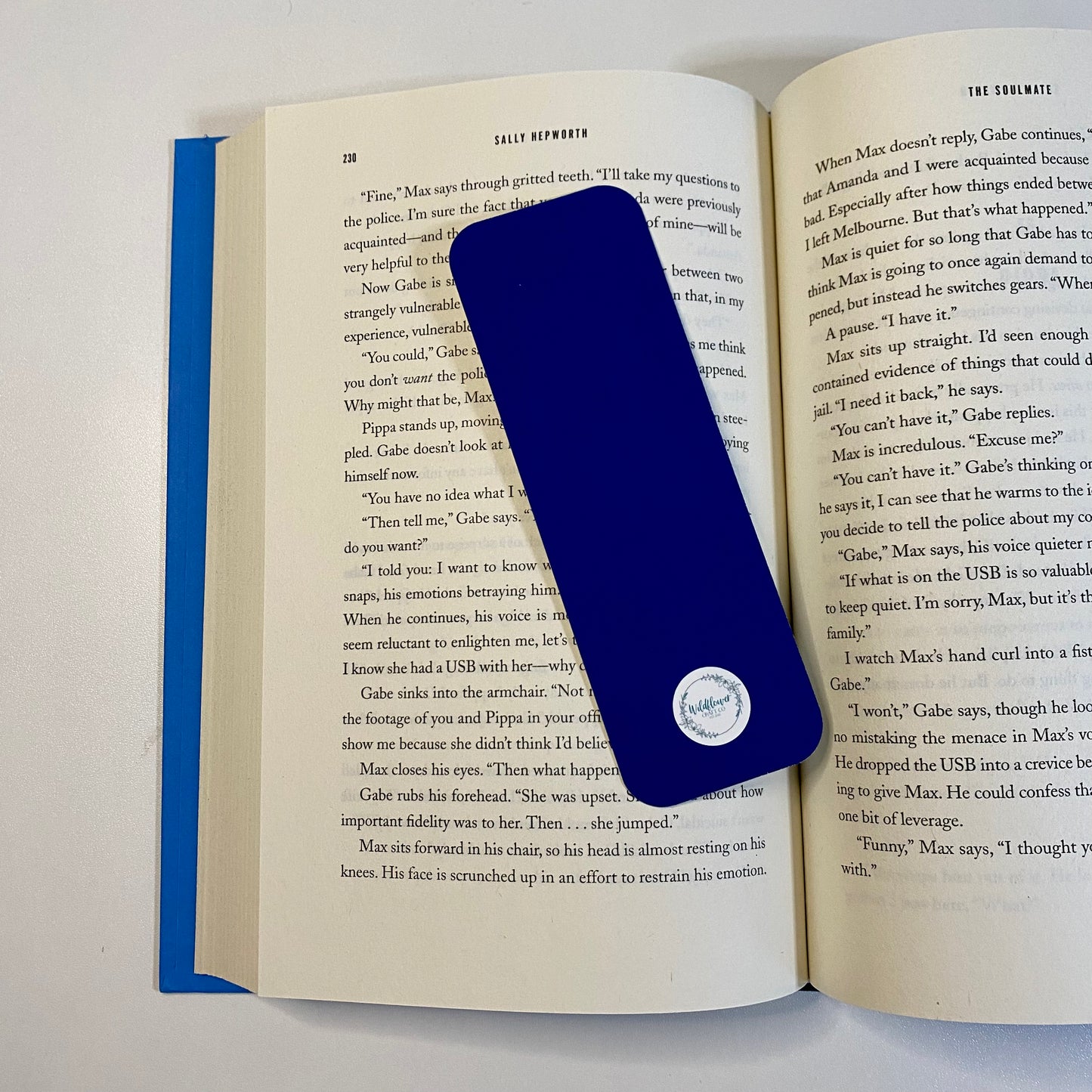 Blue Flower Bookmark