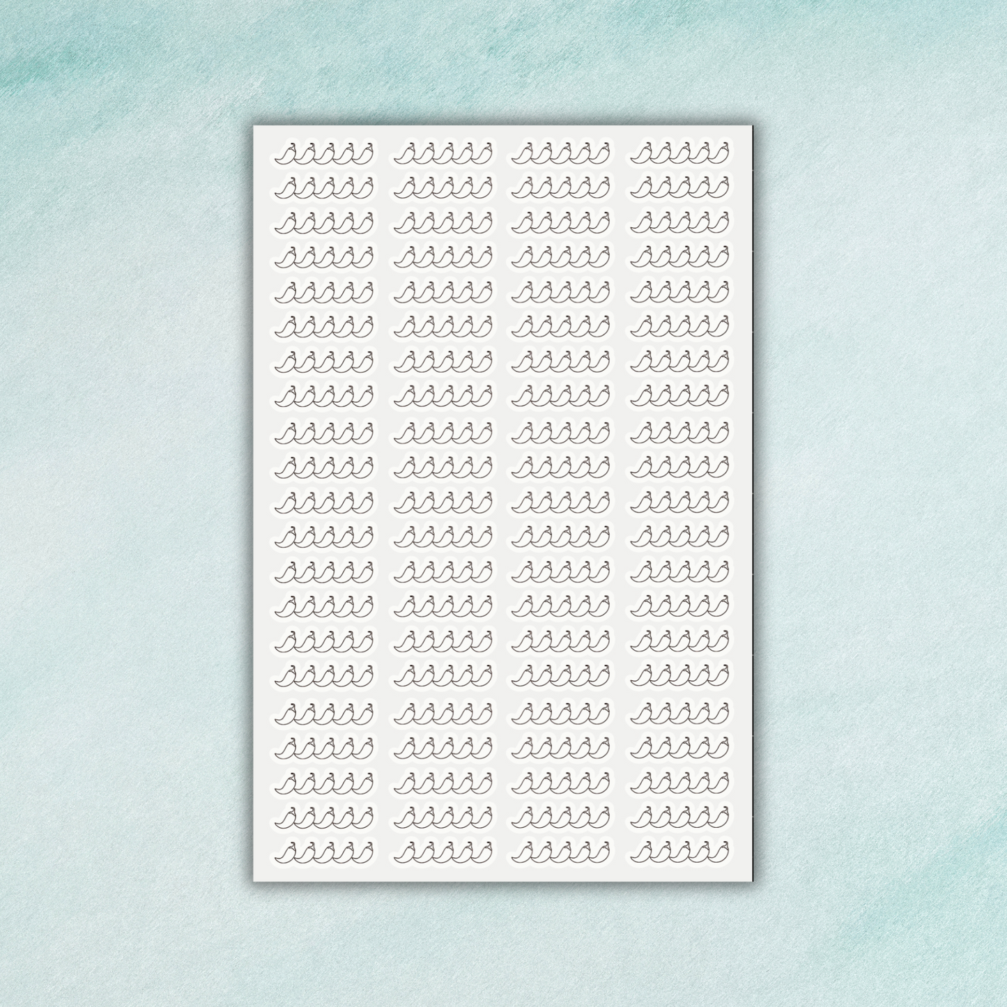 Chili Pepper Sticker Sheet
