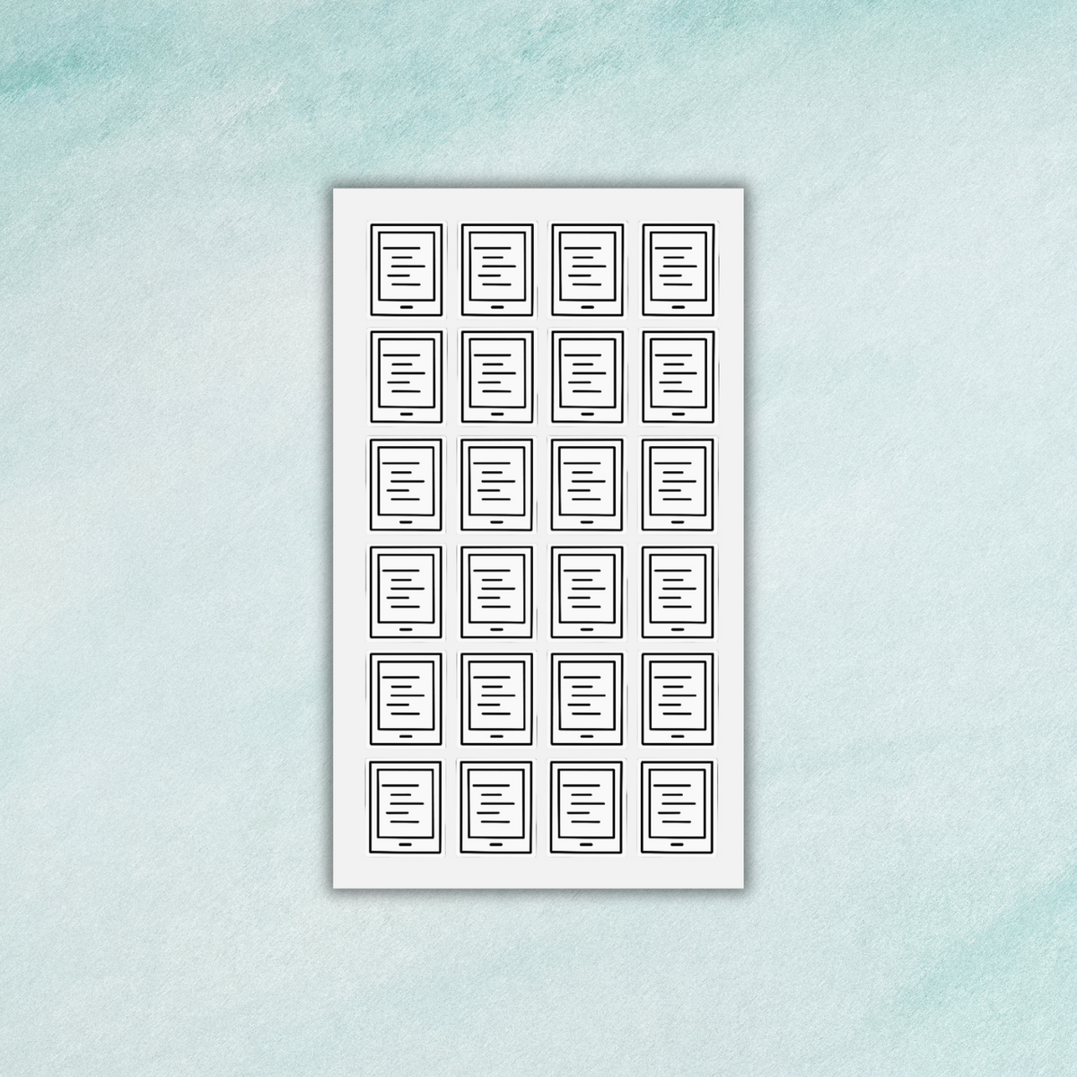 E-Reader Sticker Sheet