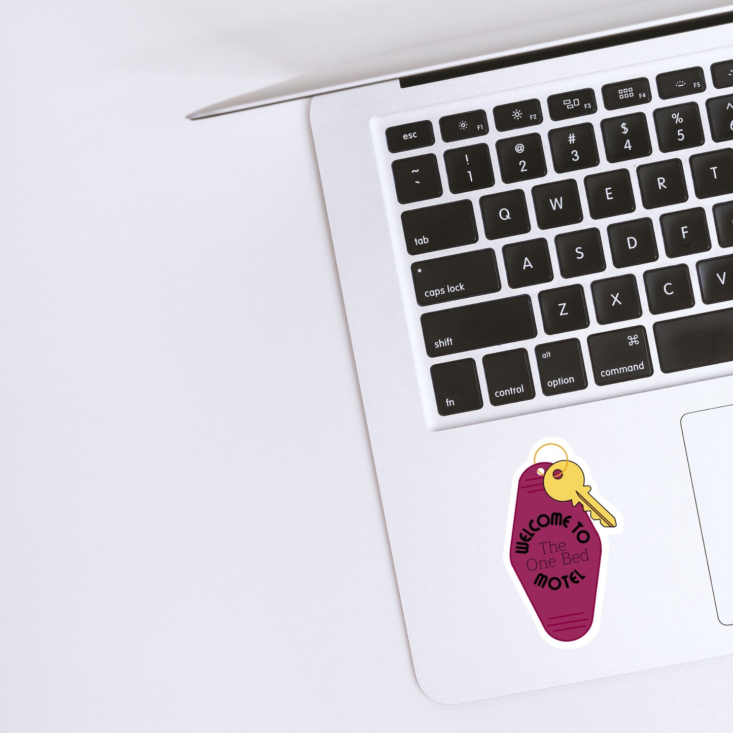 One Bed Motel Key Sticker