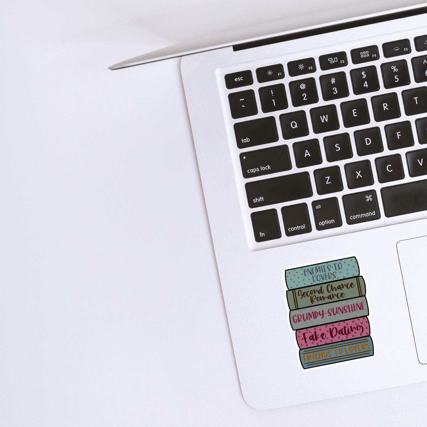 Romance Trope Book Stack Sticker