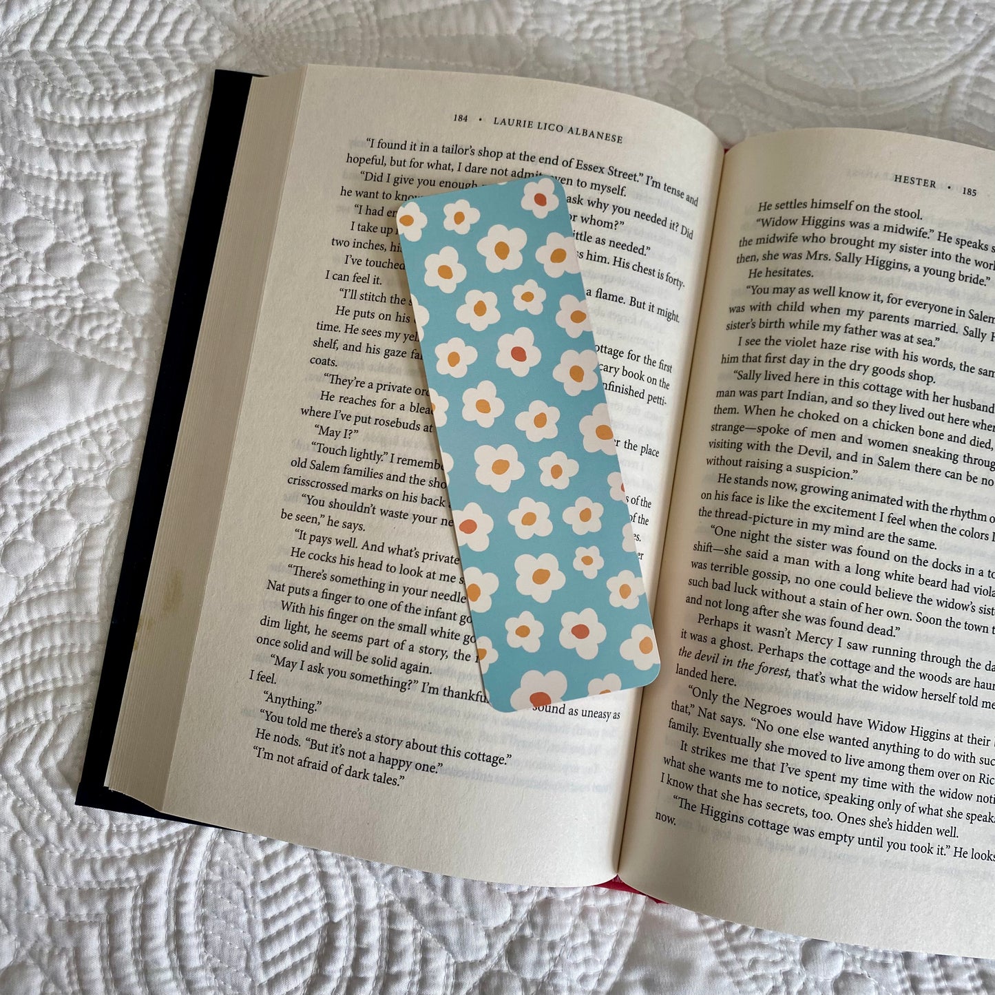 Teal Flower Bookmark