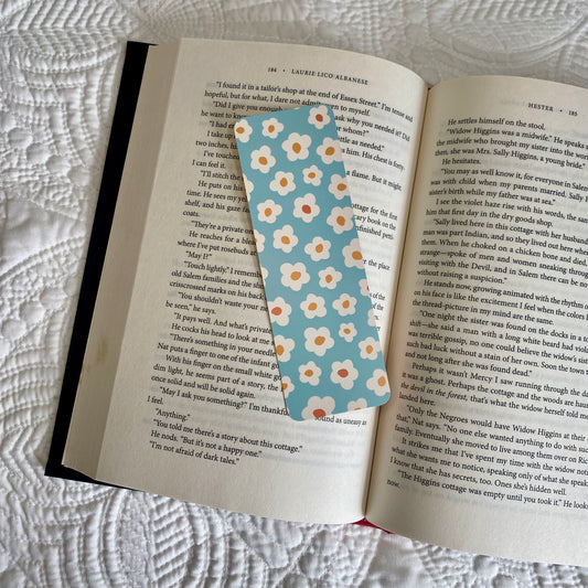 Teal Flower Bookmark