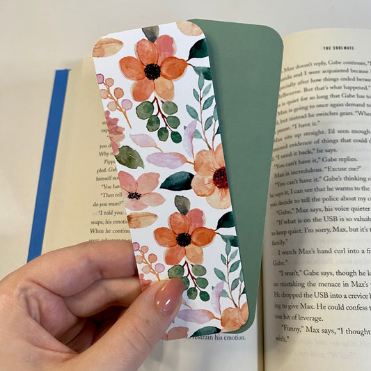 Peach Flower Bookmark