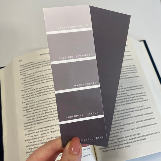 Morally Gray Paint Swatch Bookmark