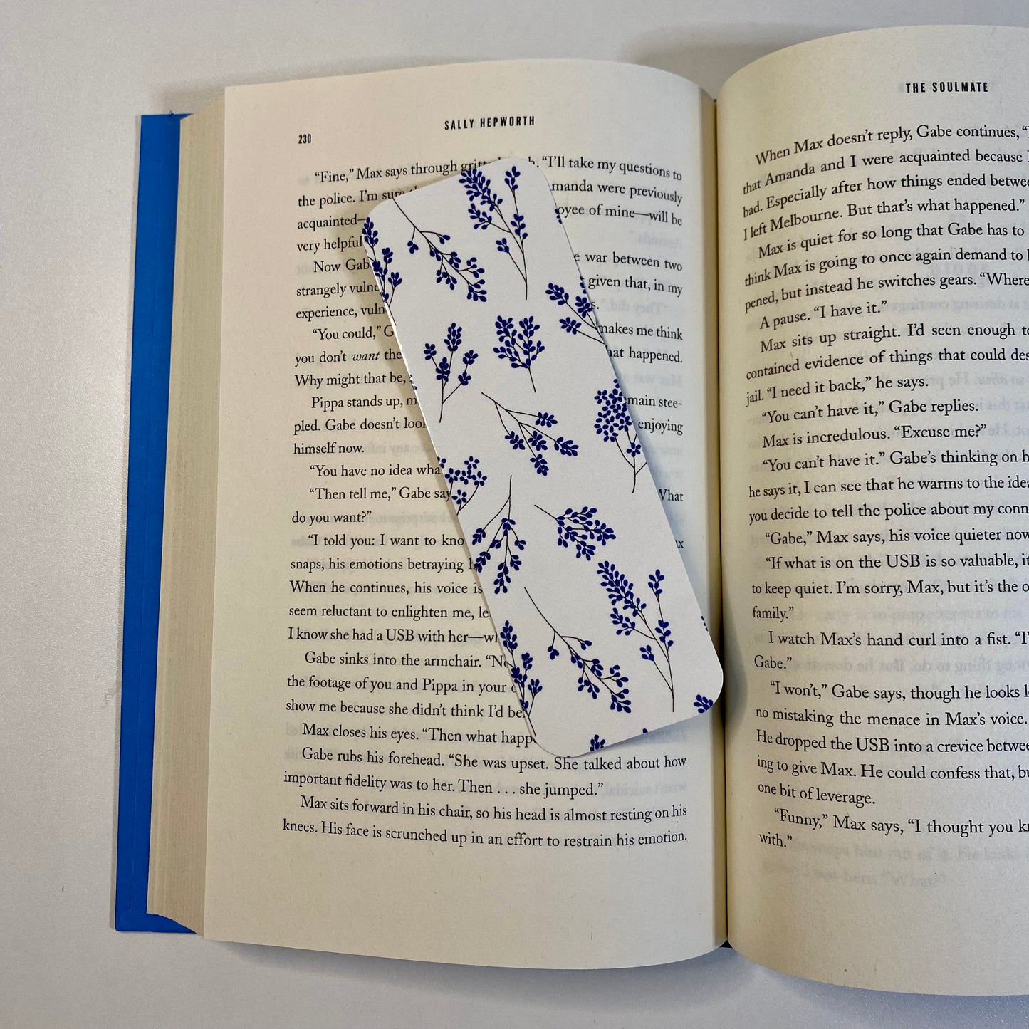 Blue Flower Bookmark