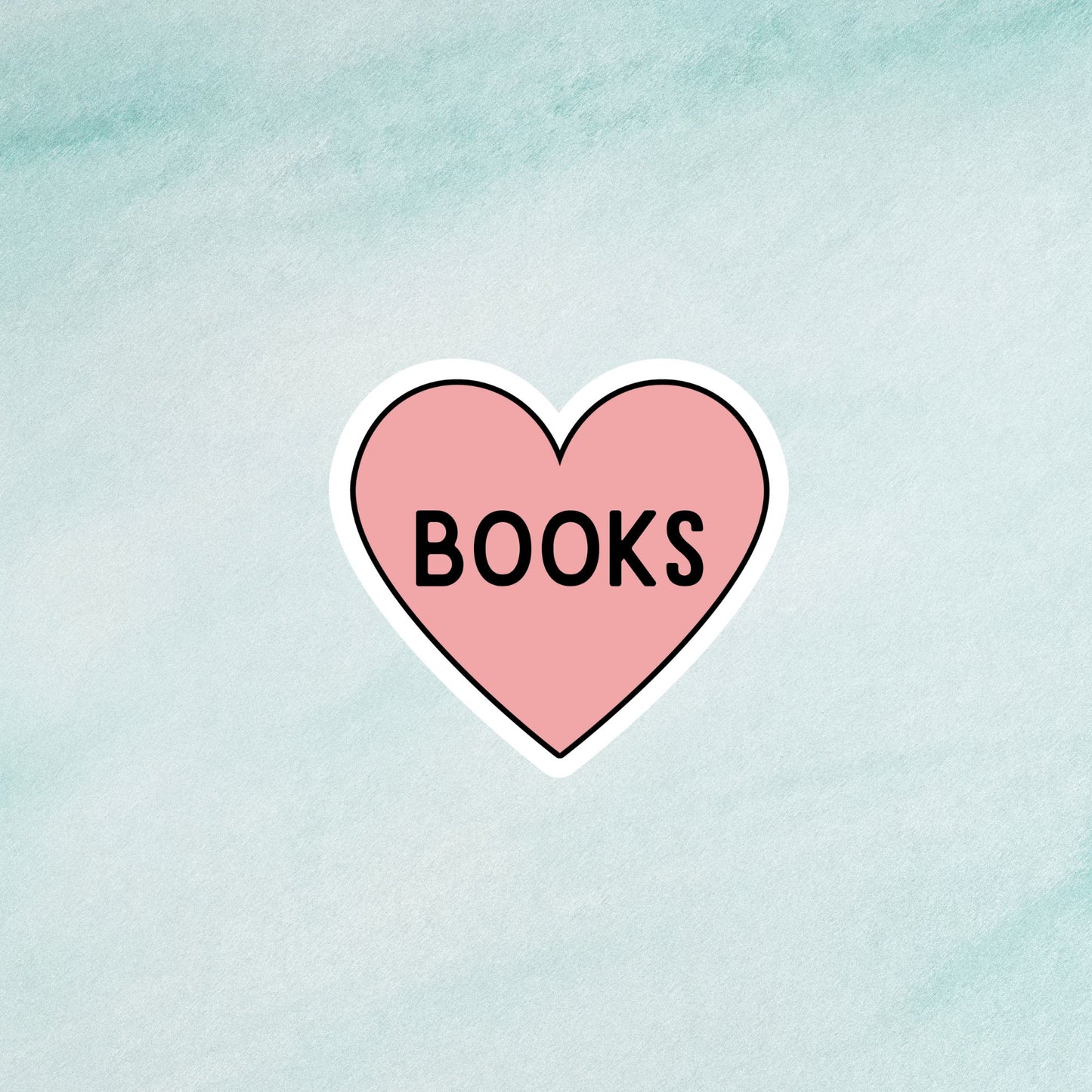 I Heart Books Sticker