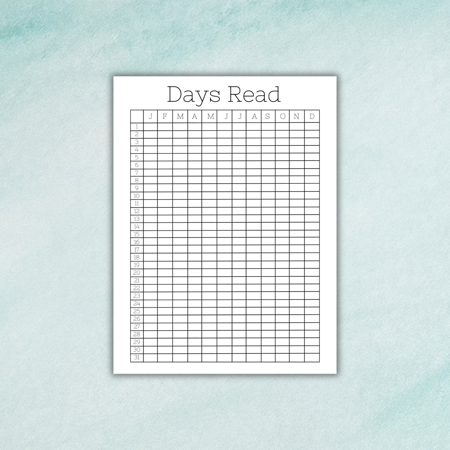 Days Read Sticker Sheet