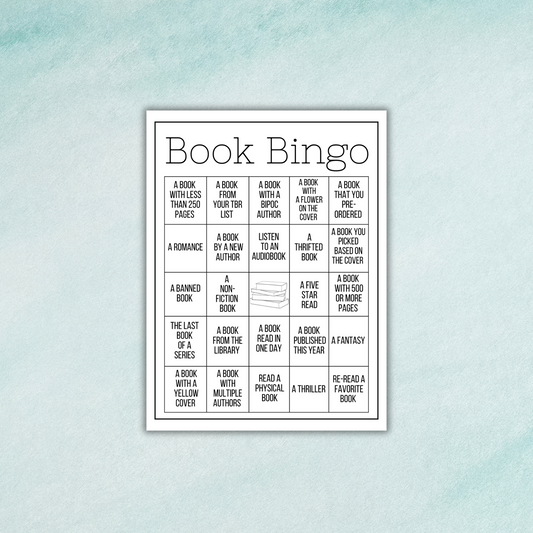 Book Bingo Sticker Sheet