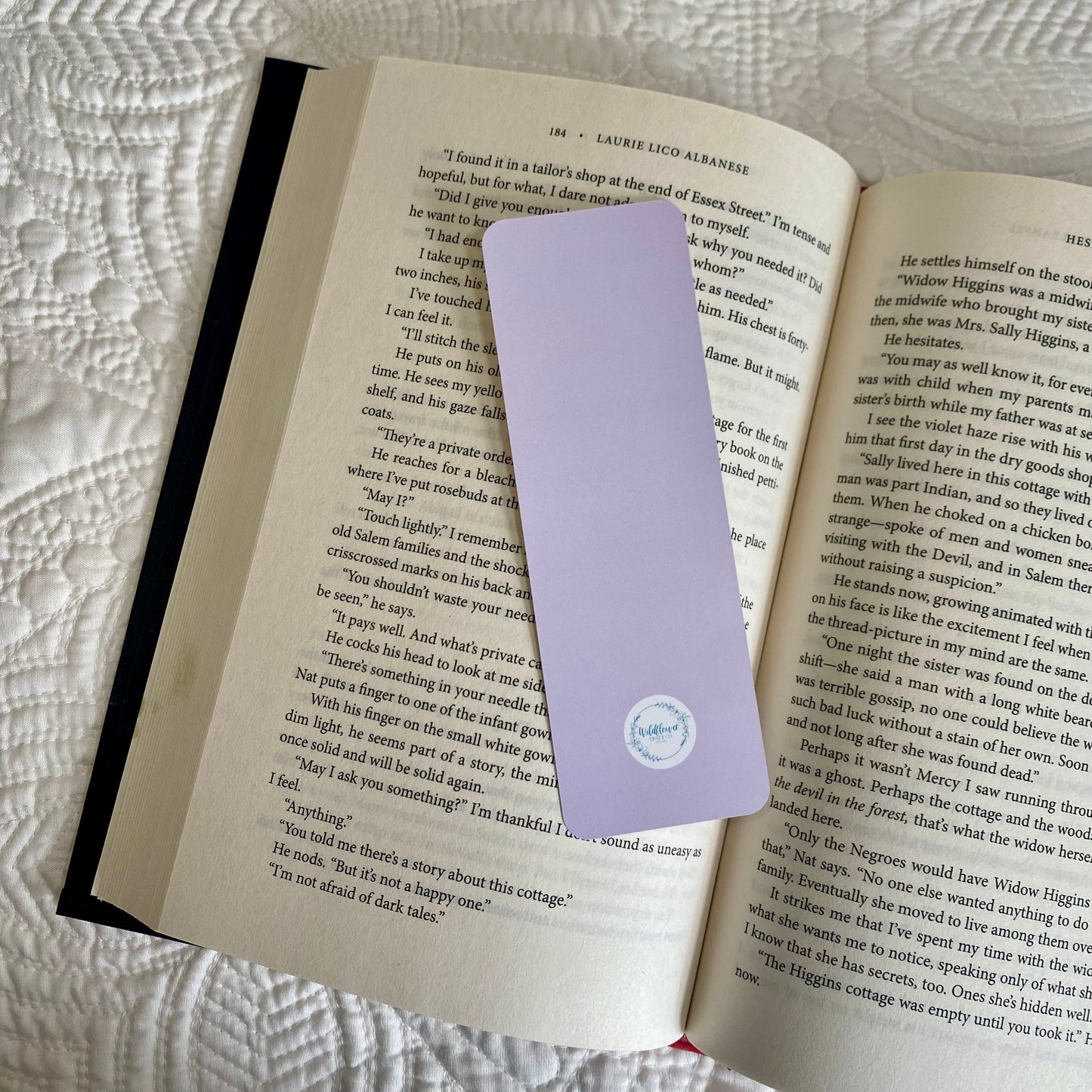 Purple Flower Bookmark