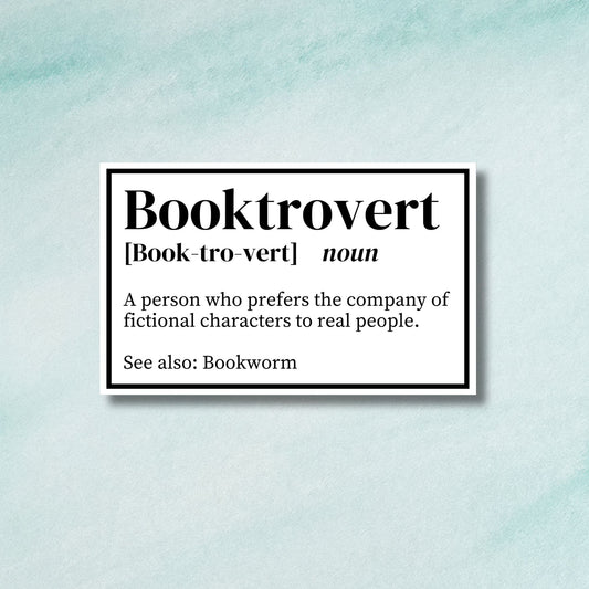 Booktrovert Sticker