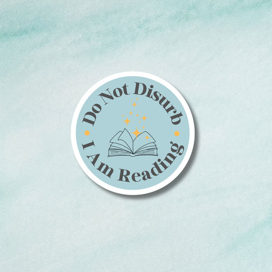 Do Not Disturb, I am Reading Sticker