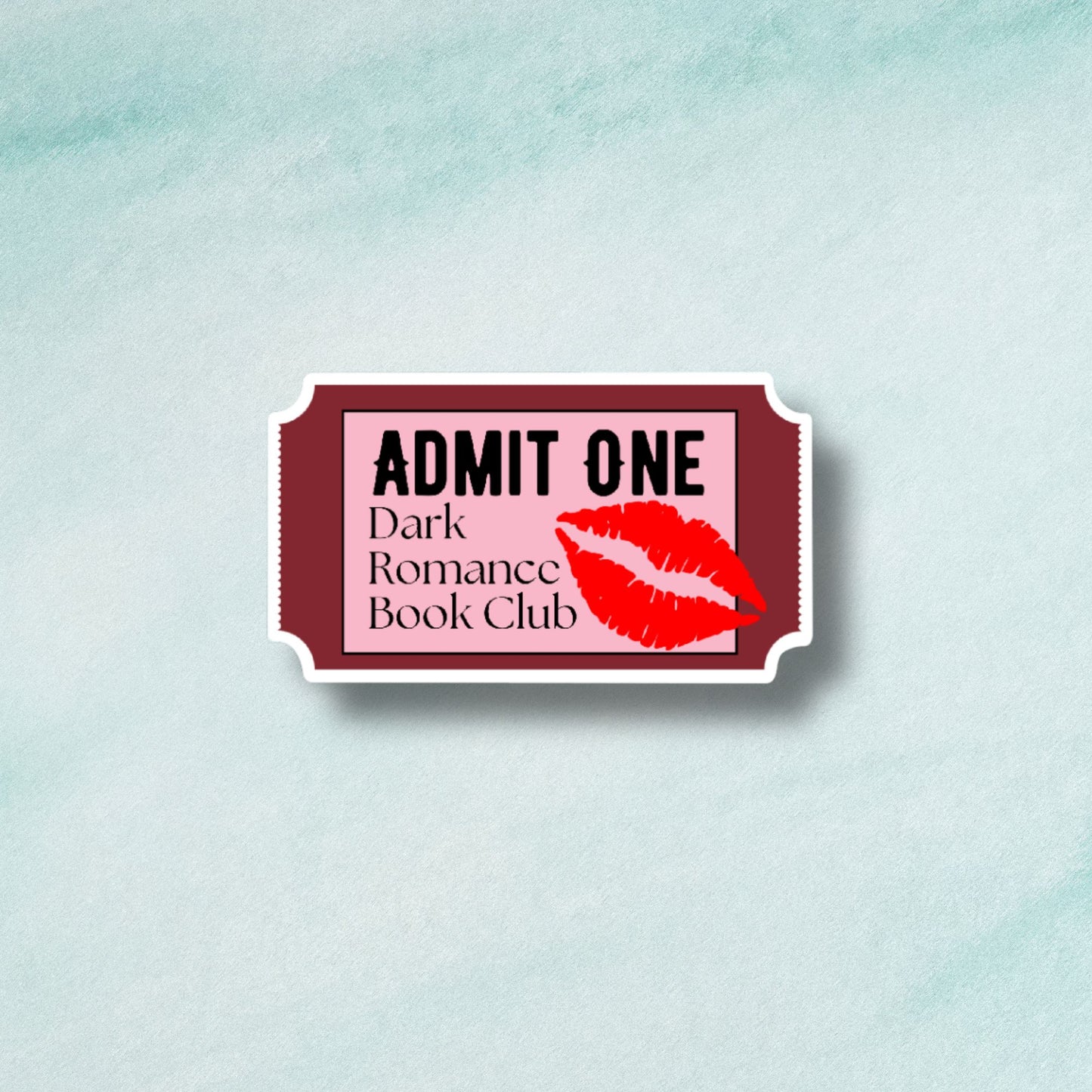 Admit One Ticket Sticker